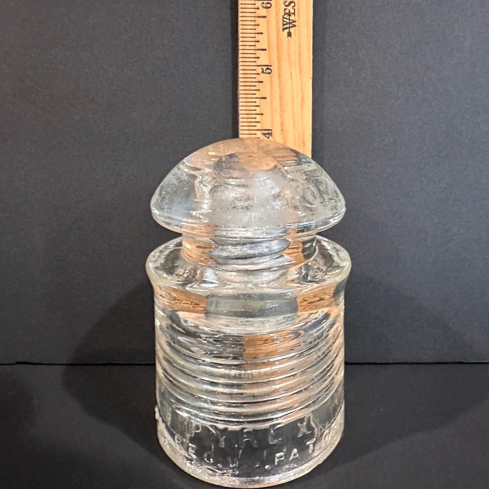Pyrex Clear Glass Insulators Lot Vintage Industrial Antique Rustic Home Decor - Picture 8 of 11